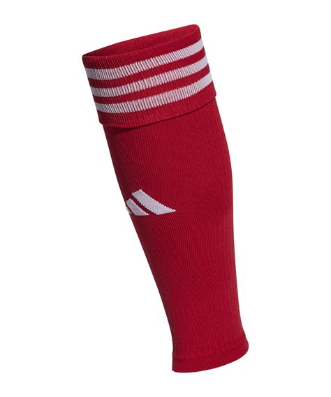 adidas Team Leeves 23 Strumpfstutzen Rot Weiss rot